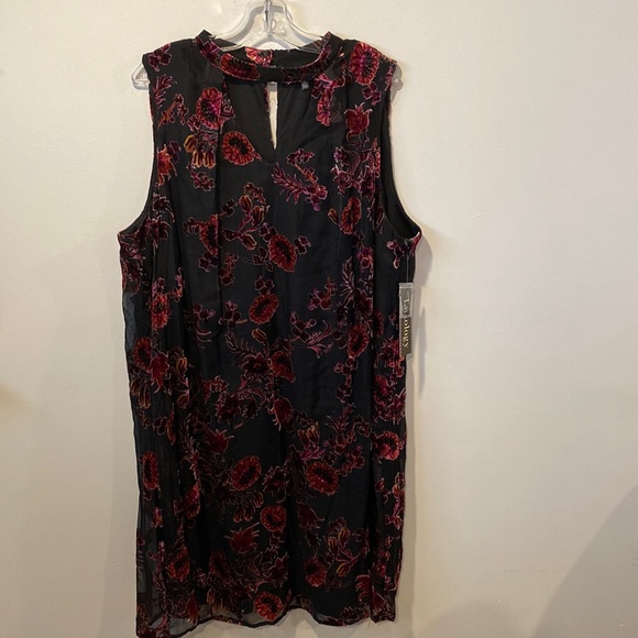 LUXOLOGY Women’s Sleeveless Floral Midi Dress Size 24 - Picture 4 of 11